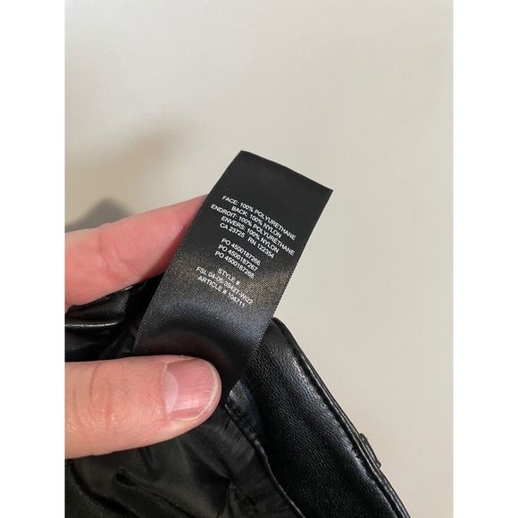 Aritzia Wilfred The Melina Pant Size 2 Black Faux Leather Modern Contemporary - Picture 9 of 9